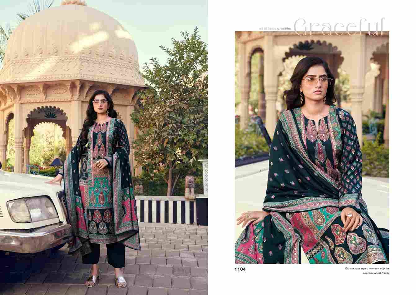 Nazriya By Mumtaz Arts 1101 To 1104 Series Beautiful Festive Suits Colorful Stylish Fancy Casual Wear & Ethnic Wear Pure Modal Silk Print Dresses At Wholesale Price