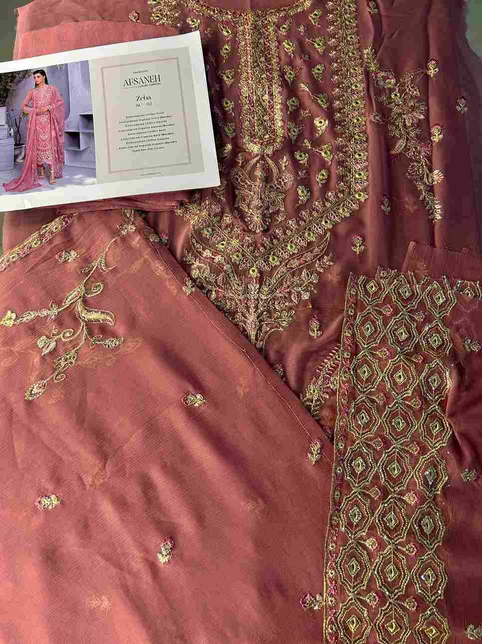 Original Pakistani Afsaneh By Fashid Wholesale 101 To 108 Series Beautiful Pakistani Suits Colorful Stylish Fancy Casual Wear & Ethnic Wear Chiffon Dresses At Wholesale Price