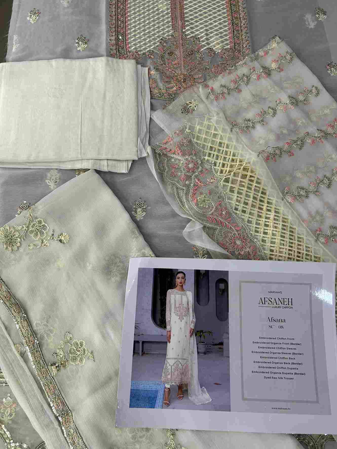 Original Pakistani Afsaneh By Fashid Wholesale 101 To 108 Series Beautiful Pakistani Suits Colorful Stylish Fancy Casual Wear & Ethnic Wear Chiffon Dresses At Wholesale Price