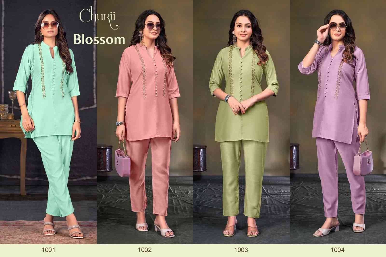 Blossom By Churii Combo Set 1001 To 1004 Series Designer Stylish Fancy Colorful Beautiful Party Wear & Ethnic Wear Collection Vatican Co-Ord At Wholesale Price