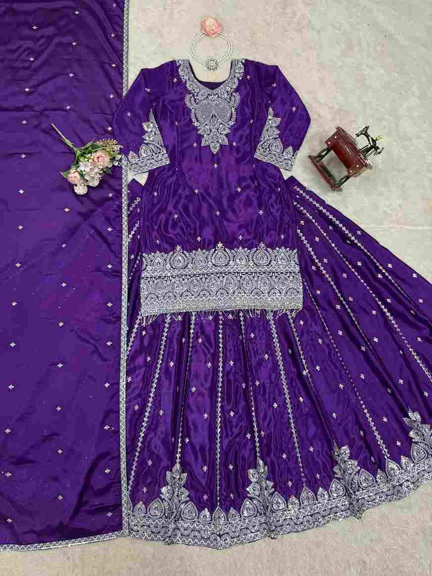 K-1525 By Fashid Wholesale 01 To 03 Series Wear Collection Beautiful Stylish Colorful Fancy Party Wear & Occasional Wear Chinnon Silk Lehengas At Wholesale Price