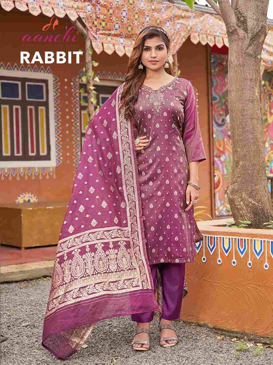 Rabbit By Aanchi 101 To 103 Series Beautiful Festive Suits Colorful Stylish Fancy Casual Wear & Ethnic Wear Tissue Dresses At Wholesale Price