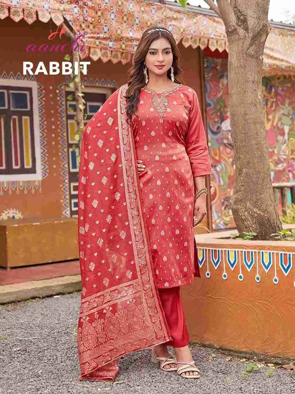 Rabbit By Aanchi 101 To 103 Series Beautiful Festive Suits Colorful Stylish Fancy Casual Wear & Ethnic Wear Tissue Dresses At Wholesale Price