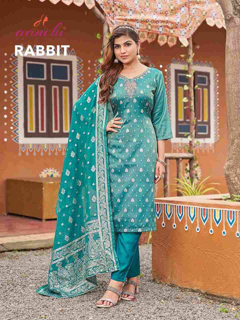 Rabbit By Aanchi 101 To 103 Series Beautiful Festive Suits Colorful Stylish Fancy Casual Wear & Ethnic Wear Tissue Dresses At Wholesale Price