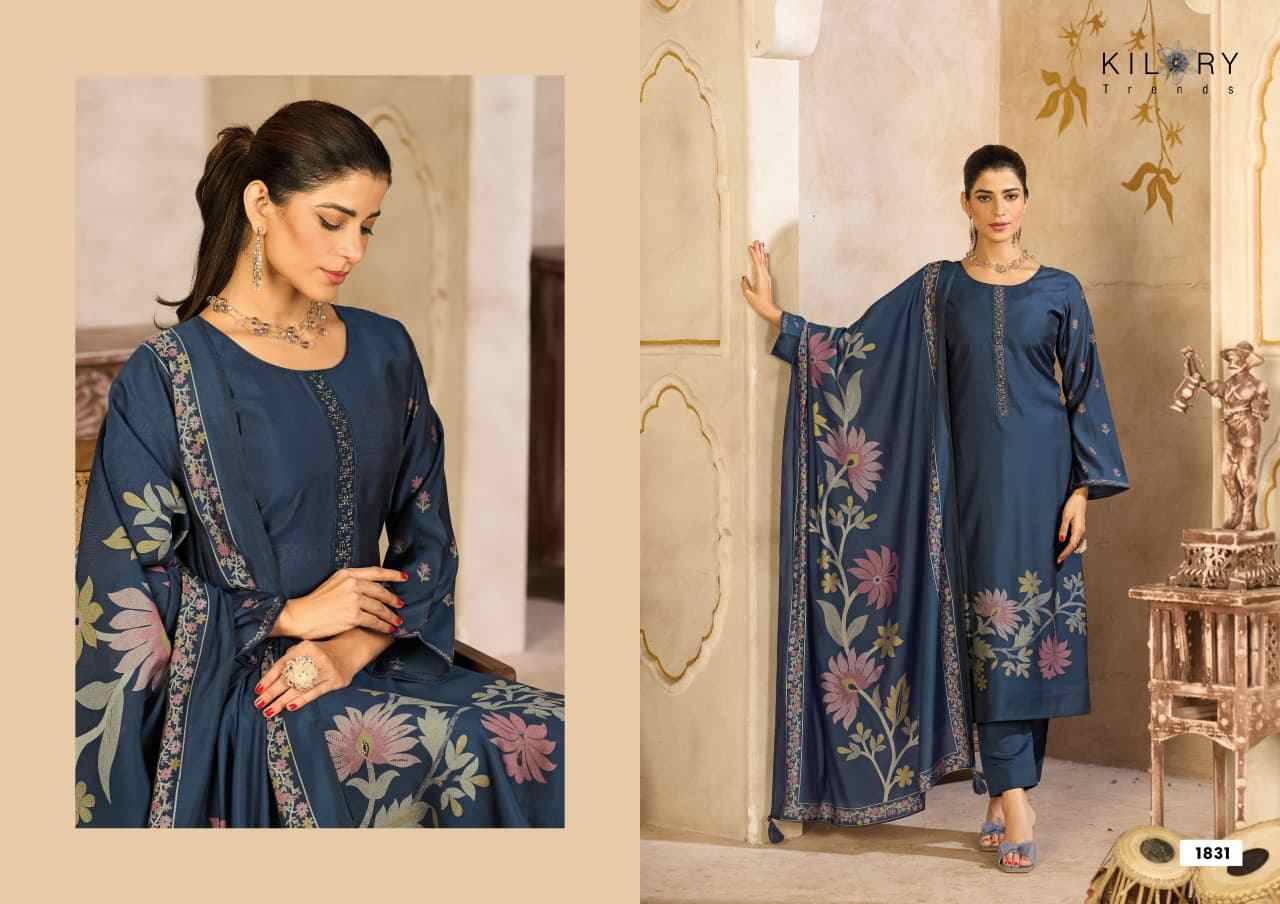 Zarina Plus By Kilory 1831 To 1836 Series Designer Festive Suits Beautiful Fancy Colorful Stylish Party Wear & Occasional Wear Pure Muslin Silk Dresses At Wholesale Price