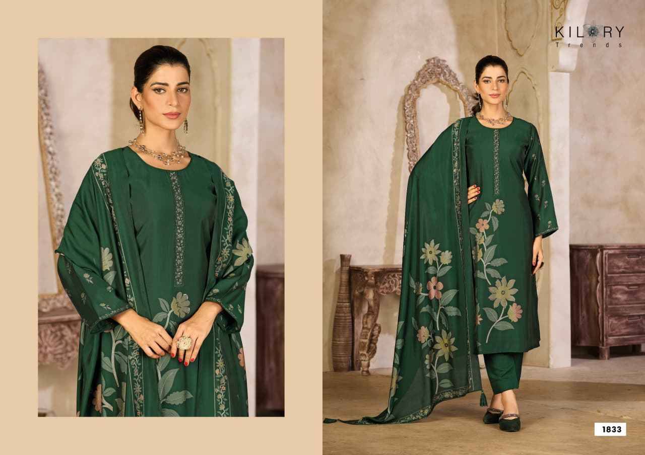 Zarina Plus By Kilory 1831 To 1836 Series Designer Festive Suits Beautiful Fancy Colorful Stylish Party Wear & Occasional Wear Pure Muslin Silk Dresses At Wholesale Price