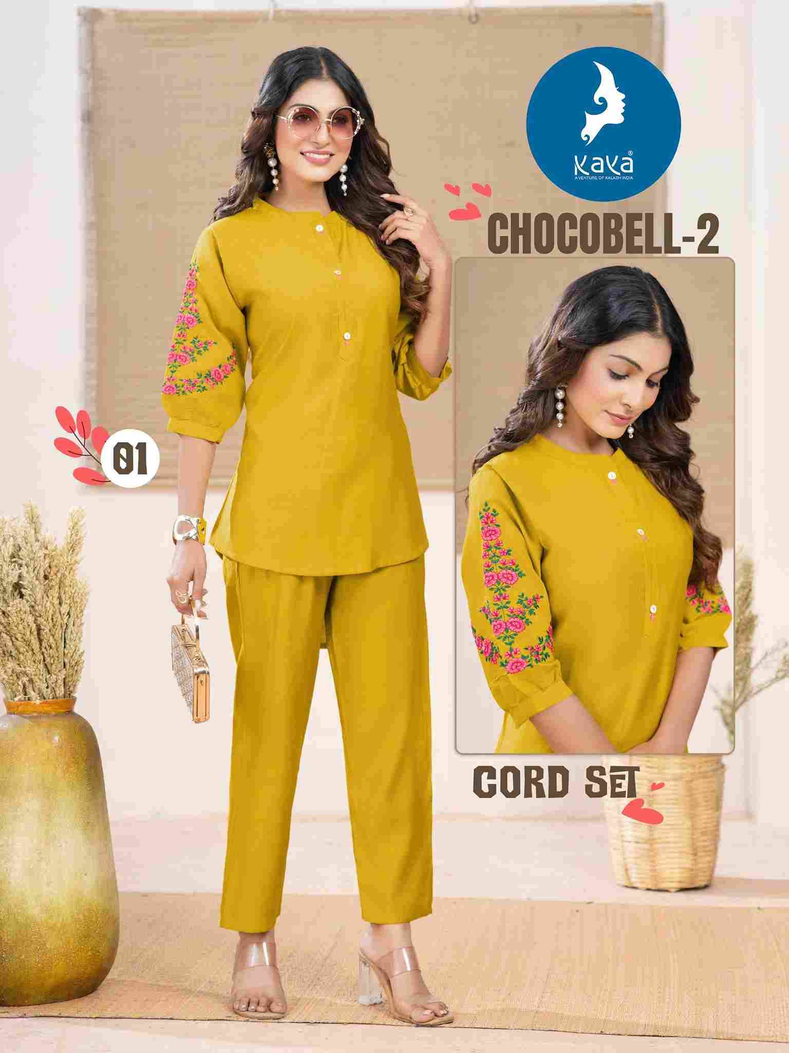 Chocobell Vol-2 By Kaya 01 To 06 Series Designer Stylish Fancy Colorful Beautiful Casual Wear & Ethnic Wear Vertican Co-Ord At Wholesale Price