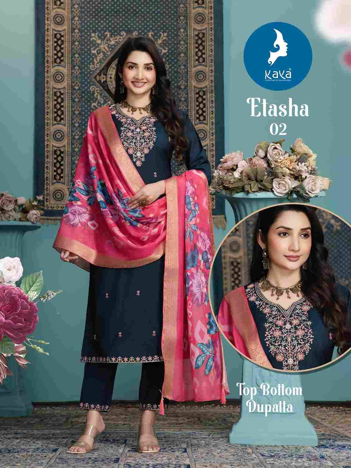 Etasha By Kaya 01 To 06 Series Beautiful Stylish Festive Suits Fancy Colorful Casual Wear & Ethnic Wear & Ready To Wear Vertican Print Dresses At Wholesale Price