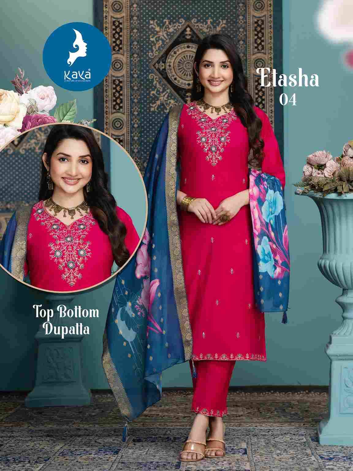 Etasha By Kaya 01 To 06 Series Beautiful Stylish Festive Suits Fancy Colorful Casual Wear & Ethnic Wear & Ready To Wear Vertican Print Dresses At Wholesale Price