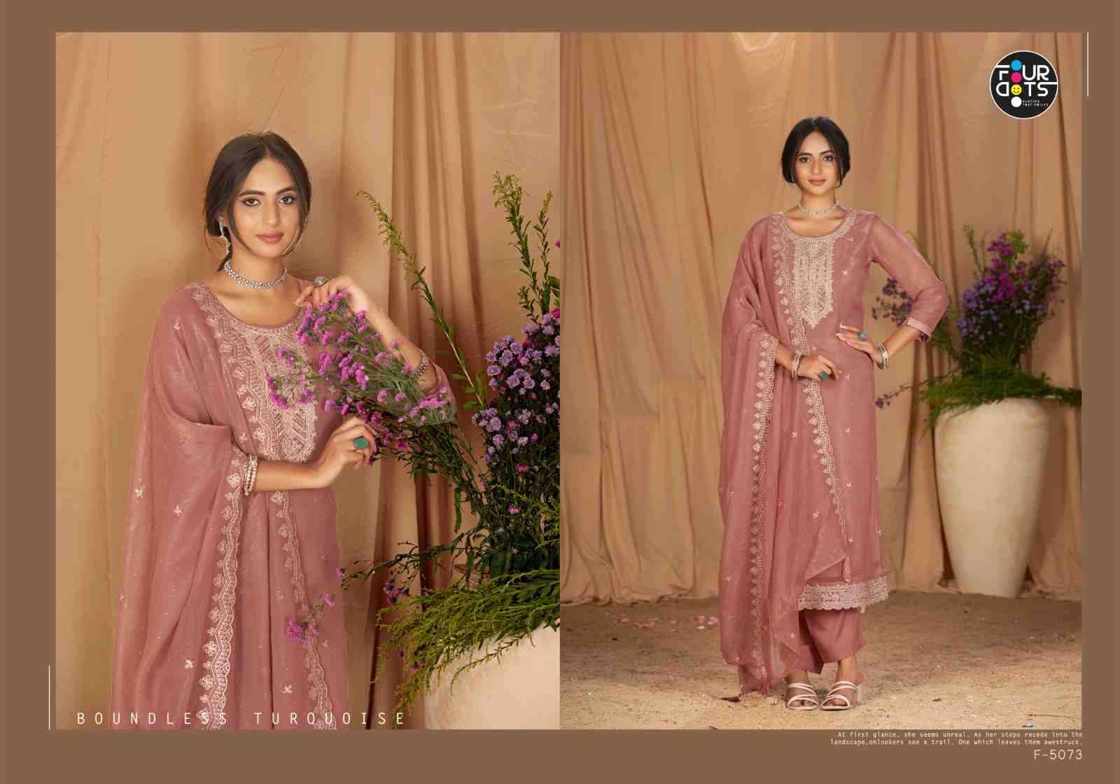 Enoch By Four Dots 5071 To 5074 Series Designer Stylish Fancy Colorful Beautiful Party Wear & Ethnic Wear Collection Silk Dresses At Wholesale Price