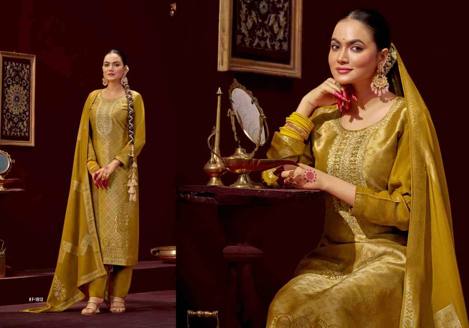 Mruga Vol-2 By Four Dots 1911 To 1914 Series Designer Stylish Fancy Colorful Beautiful Party Wear & Ethnic Wear Collection Muslin Jacquard Dresses At Wholesale Price