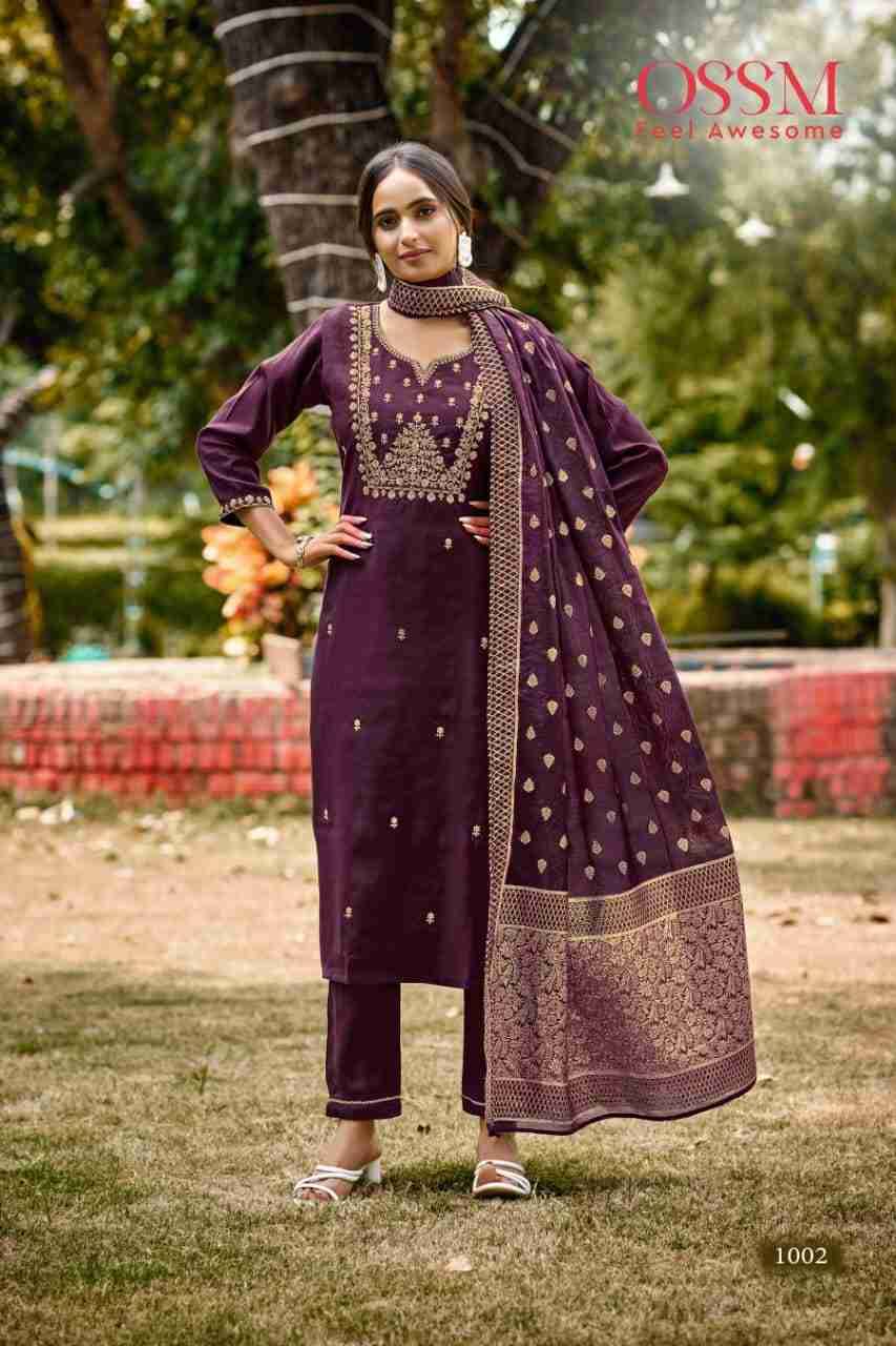 Monalisa Vol-6 By Ossm 1001 To 1004 Series Beautiful Festive Suits Colorful Stylish Fancy Casual Wear & Ethnic Wear Pure Viscose Silk Print Dresses At Wholesale Price