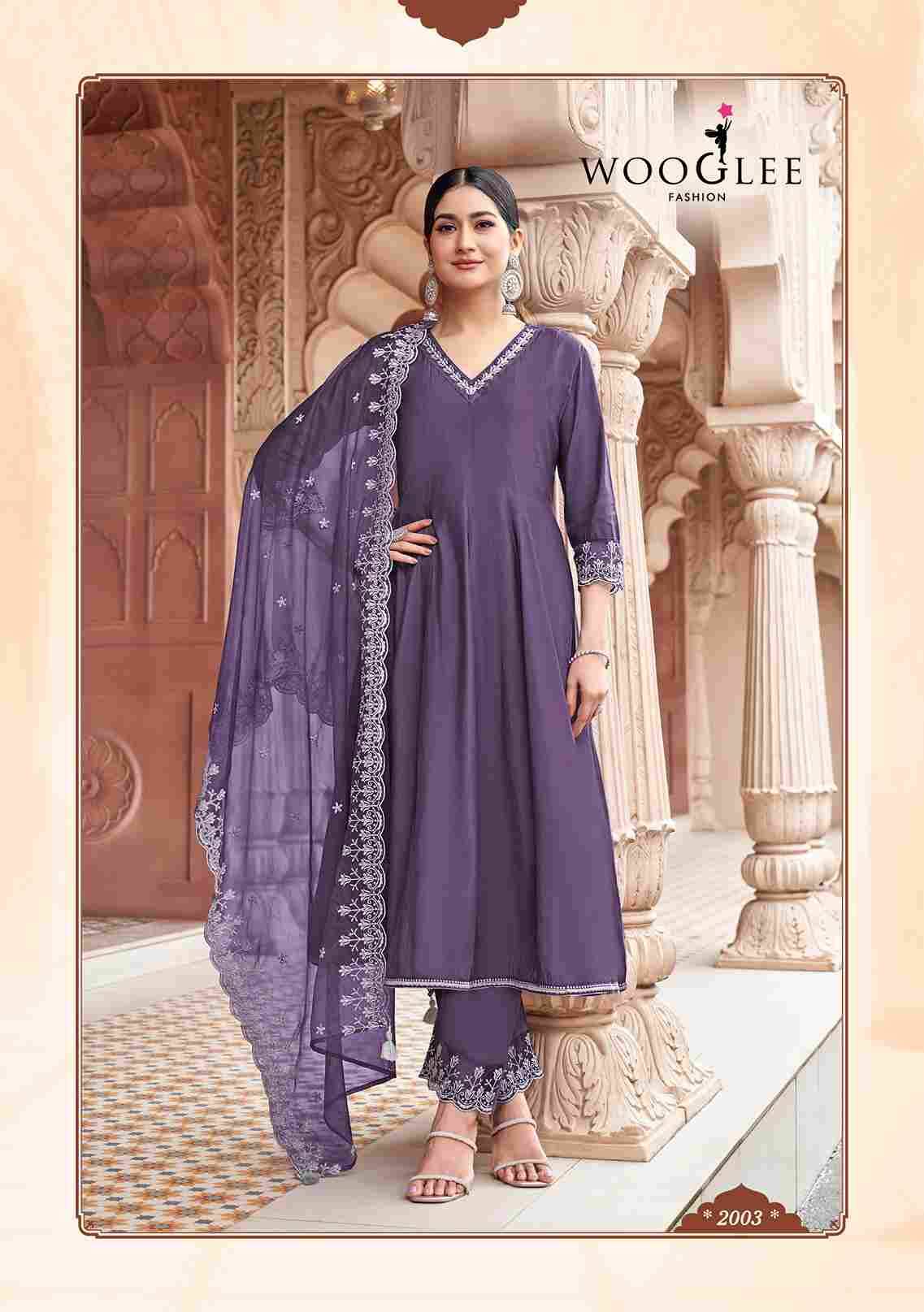 Mirza By Wooglee 2001 To 2004 Series Designer Festive Suits Beautiful Fancy Stylish Colorful Party Wear & Occasional Wear Viscose Dresses At Wholesale Price
