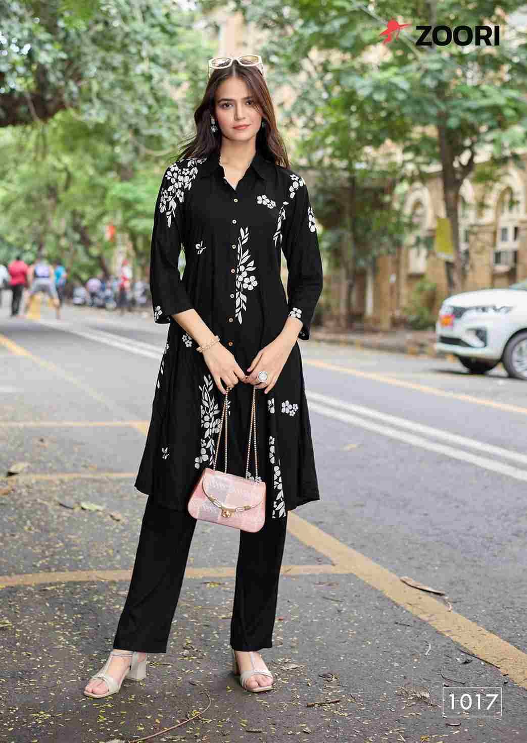 Alexa Vol-4 By Zoori 1017 To 1022 Series Designer Collection Beautiful Stylish Fancy Colorful Party Wear & Occasional Wear Rayon Print Kurtis With Bottom At Wholesale Price