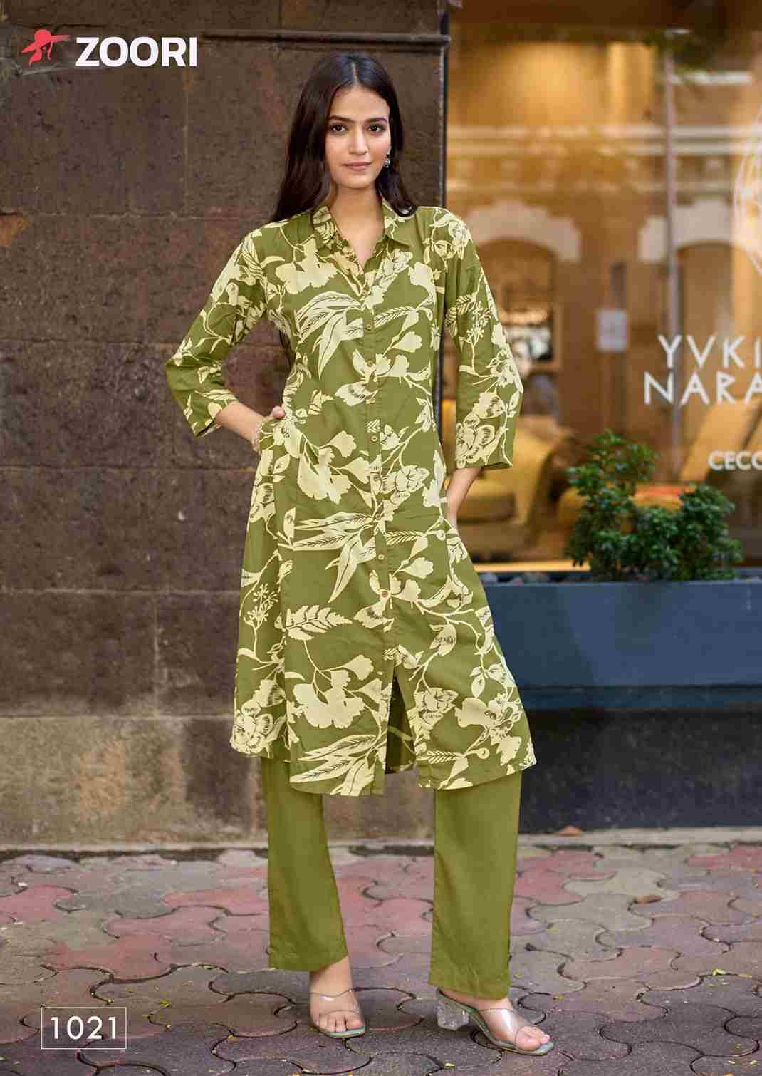 Alexa Vol-4 By Zoori 1017 To 1022 Series Designer Collection Beautiful Stylish Fancy Colorful Party Wear & Occasional Wear Rayon Print Kurtis With Bottom At Wholesale Price