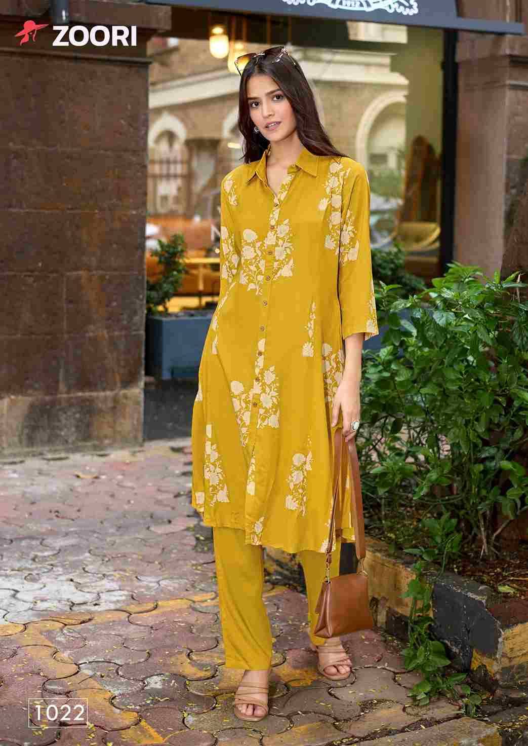 Alexa Vol-4 By Zoori 1017 To 1022 Series Designer Collection Beautiful Stylish Fancy Colorful Party Wear & Occasional Wear Rayon Print Kurtis With Bottom At Wholesale Price