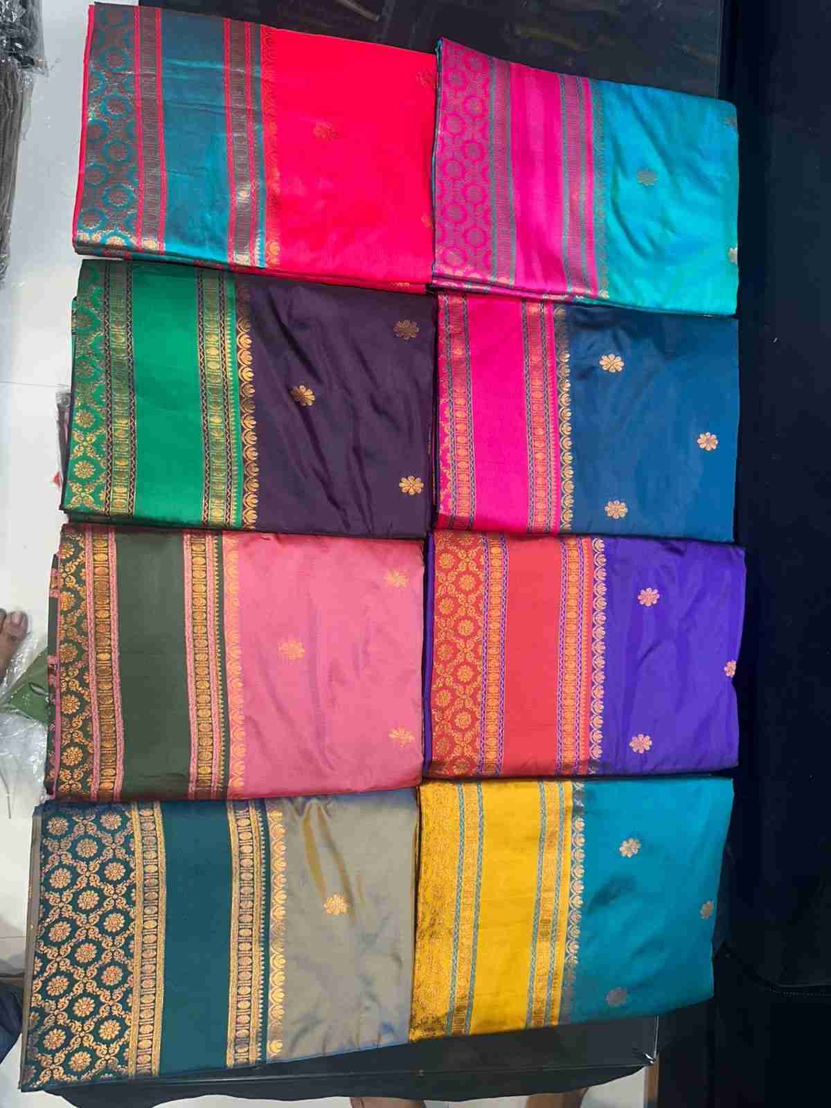 Ab-Ganesh By Fashid Wholesale 01 To 08 Series Indian Traditional Wear Collection Beautiful Stylish Fancy Colorful Party Wear & Occasional Wear Pure Soft Silk Sarees At Wholesale Price