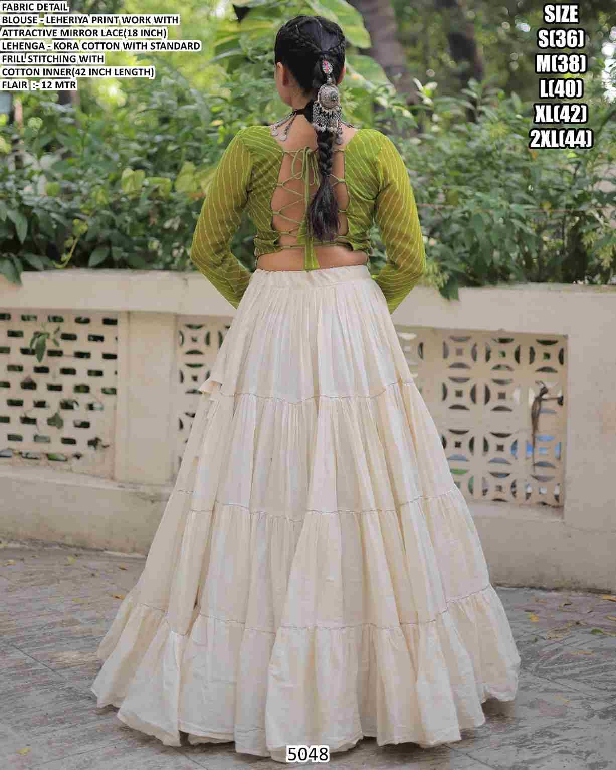 5048 By Fashid Wholesale 5048-A To 5048-E Series Navratri Wear Collection Beautiful Stylish Colorful Fancy Party Wear & Occasional Wear Cotton Lehengas At Wholesale Price
