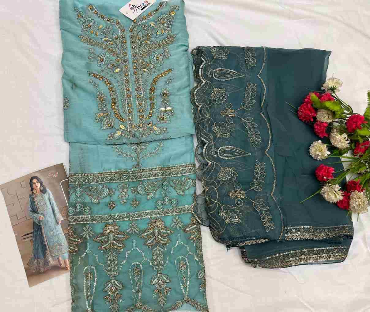 Shree Fabs Hit Design K-5497 Colours By Shree Fabs K-5497-A To K-5497-D Series Designer Pakistani Suits Beautiful Fancy Stylish Colorful Party Wear & Occasional Wear Chiffon Embroidery Dresses At Wholesale Price