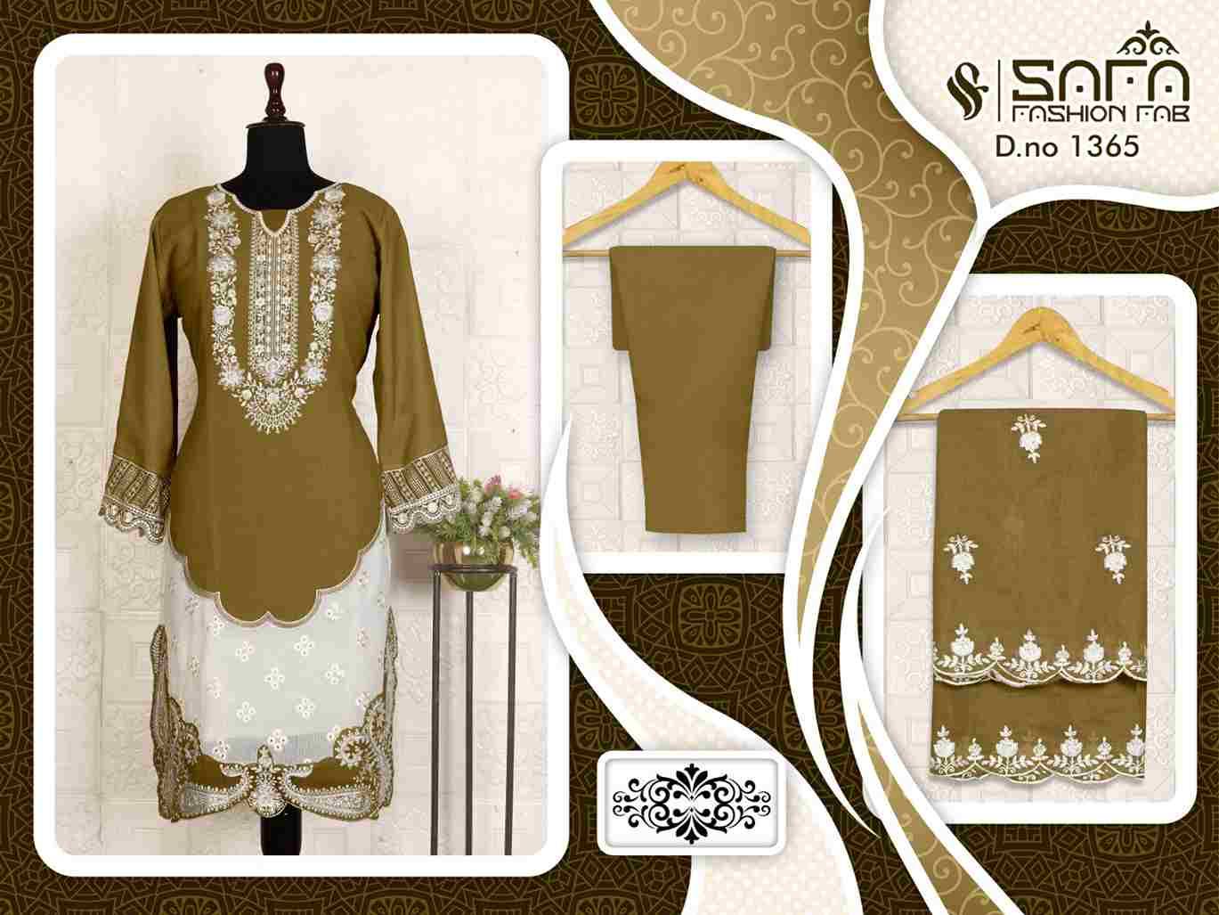 Safa 1365 Colours Vol-2 By Safa Fashion 1365-D To 1365-F Series Designer Stylish Fancy Colorful Beautiful Party Wear & Ethnic Wear Collection Fancy Dresses At Wholesale Price