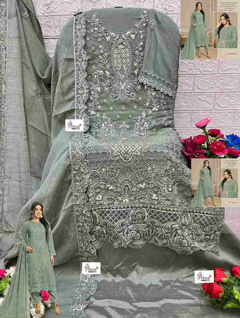 Shree Fabs Hit Design K-5494 Colours By Shree Fabs K-5494-A To K-5494-D Series Designer Pakistani Suits Beautiful Fancy Stylish Colorful Party Wear & Occasional Wear Chiffon Embroidery Dresses At Wholesale Price