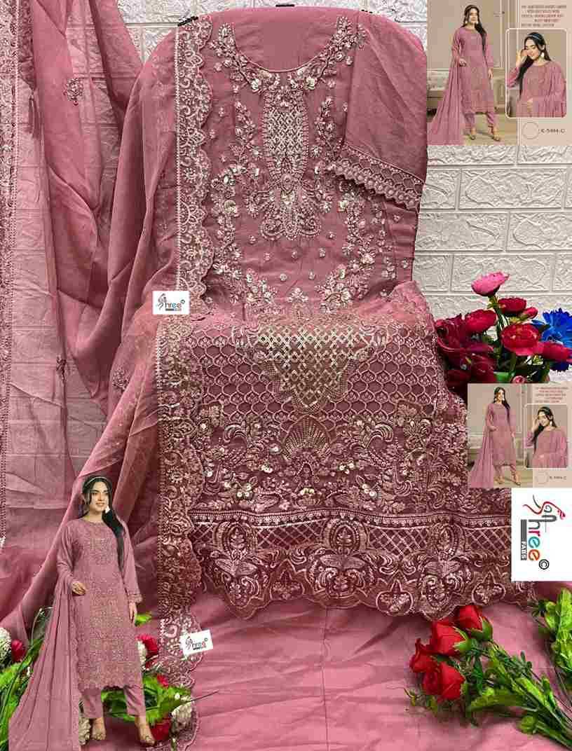 Shree Fabs Hit Design K-5494 Colours By Shree Fabs K-5494-A To K-5494-D Series Designer Pakistani Suits Beautiful Fancy Stylish Colorful Party Wear & Occasional Wear Chiffon Embroidery Dresses At Wholesale Price