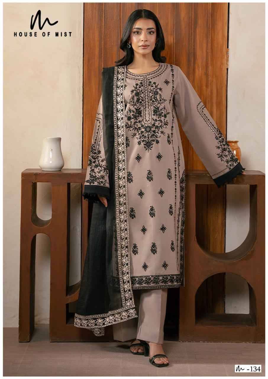 Ghazal Vol-14 By House Of Mist 131 To 136 Series Beautiful Pakistani Suits Colorful Stylish Fancy Casual Wear & Ethnic Wear Pure Cotton Print Dresses At Wholesale Price
