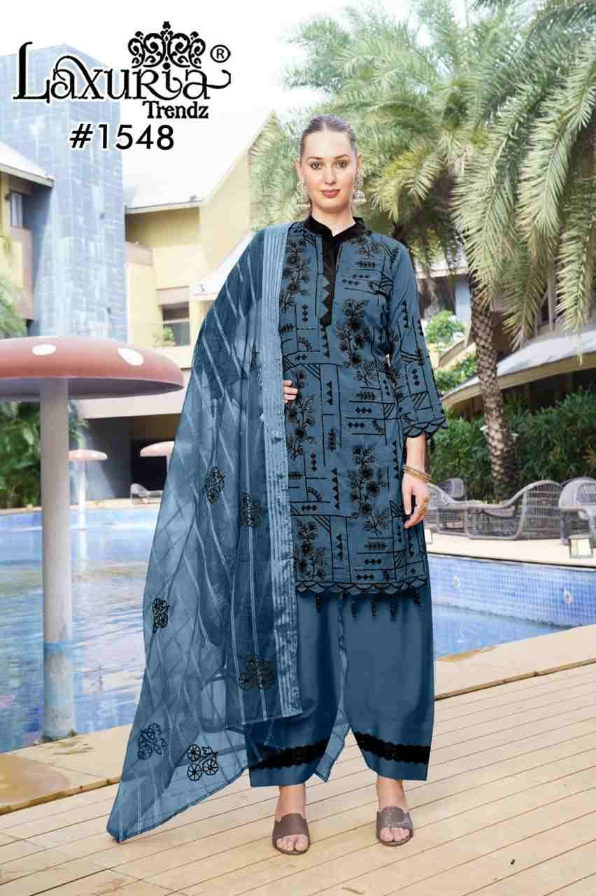 Luxuria Trendz 1548 Colours By Luxuria 1548-A To 1548-B Series Beautiful Pakistani Suits Colorful Stylish Fancy Casual Wear & Ethnic Wear Vichitra Dresses At Wholesale Price