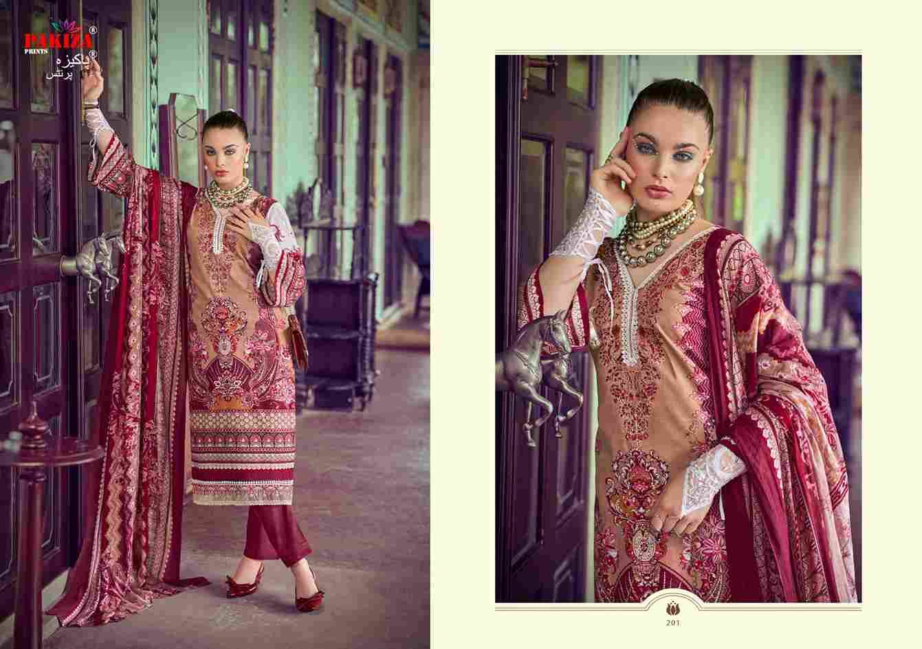 Haniya Hiba Vol-2 By Pakiza Prints 201 To 210 Series Beautiful Festive Suits Stylish Fancy Colorful Party Wear & Occasional Wear Lawn Cotton Dresses At Wholesale Price