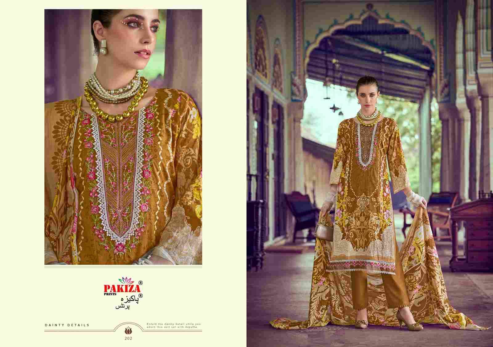 Haniya Hiba Vol-2 By Pakiza Prints 201 To 210 Series Beautiful Festive Suits Stylish Fancy Colorful Party Wear & Occasional Wear Lawn Cotton Dresses At Wholesale Price