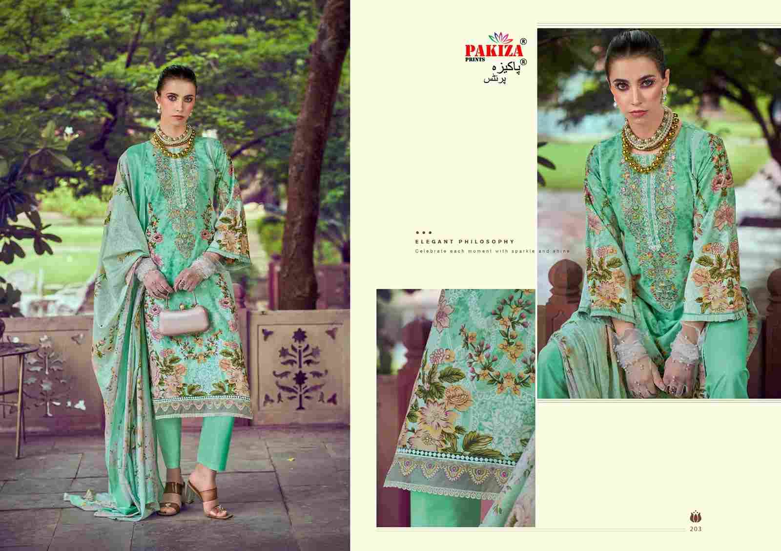 Haniya Hiba Vol-2 By Pakiza Prints 201 To 210 Series Beautiful Festive Suits Stylish Fancy Colorful Party Wear & Occasional Wear Lawn Cotton Dresses At Wholesale Price