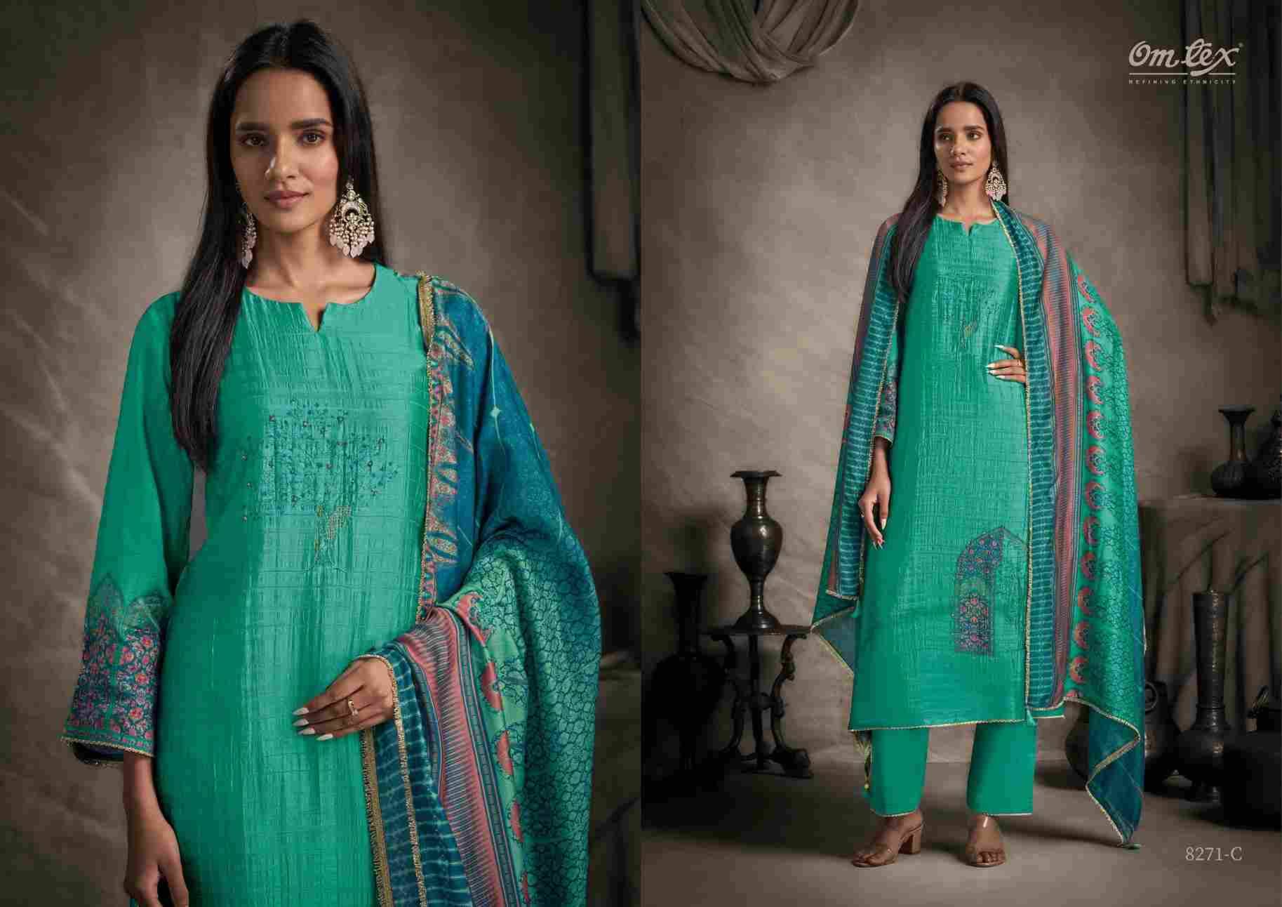 Mithila By Om Tex 8271-A To 8271-D Series Beautiful Festive Suits Colorful Stylish Fancy Casual Wear & Ethnic Wear Silk Dresses At Wholesale Price