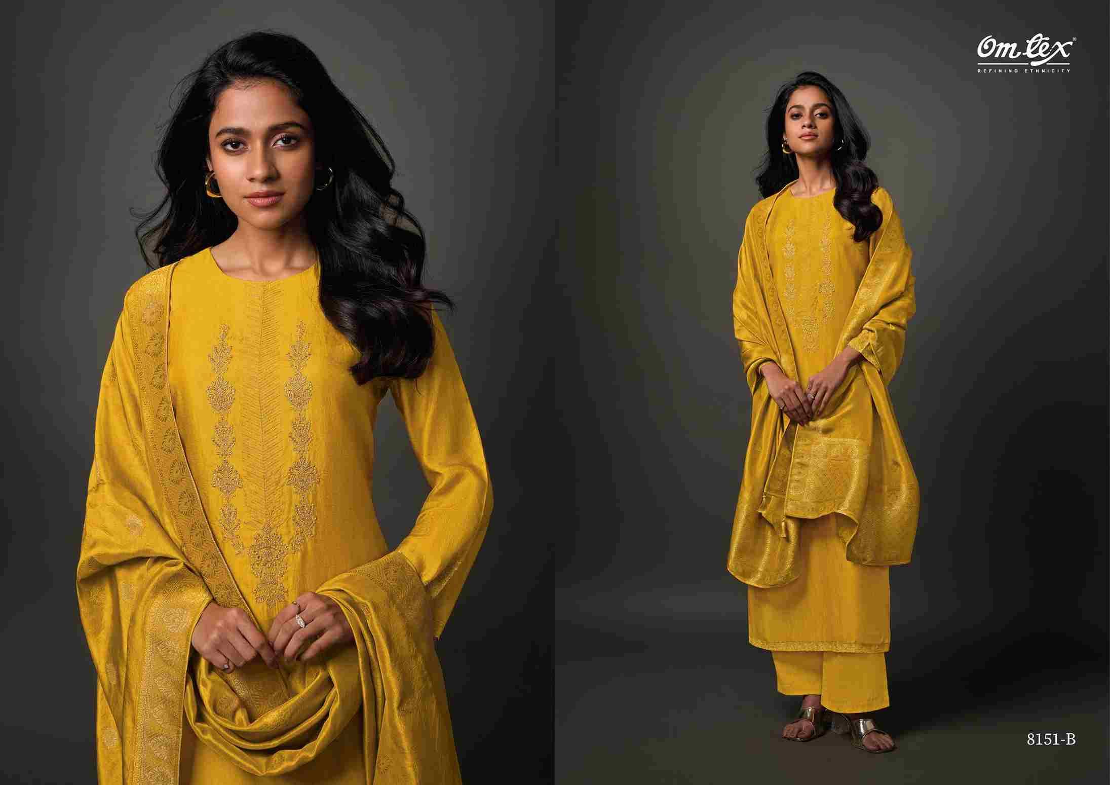 Vaishari By Om Tex 8151-A To 8151-C Series Beautiful Festive Suits Colorful Stylish Fancy Casual Wear & Ethnic Wear Silk Dresses At Wholesale Price