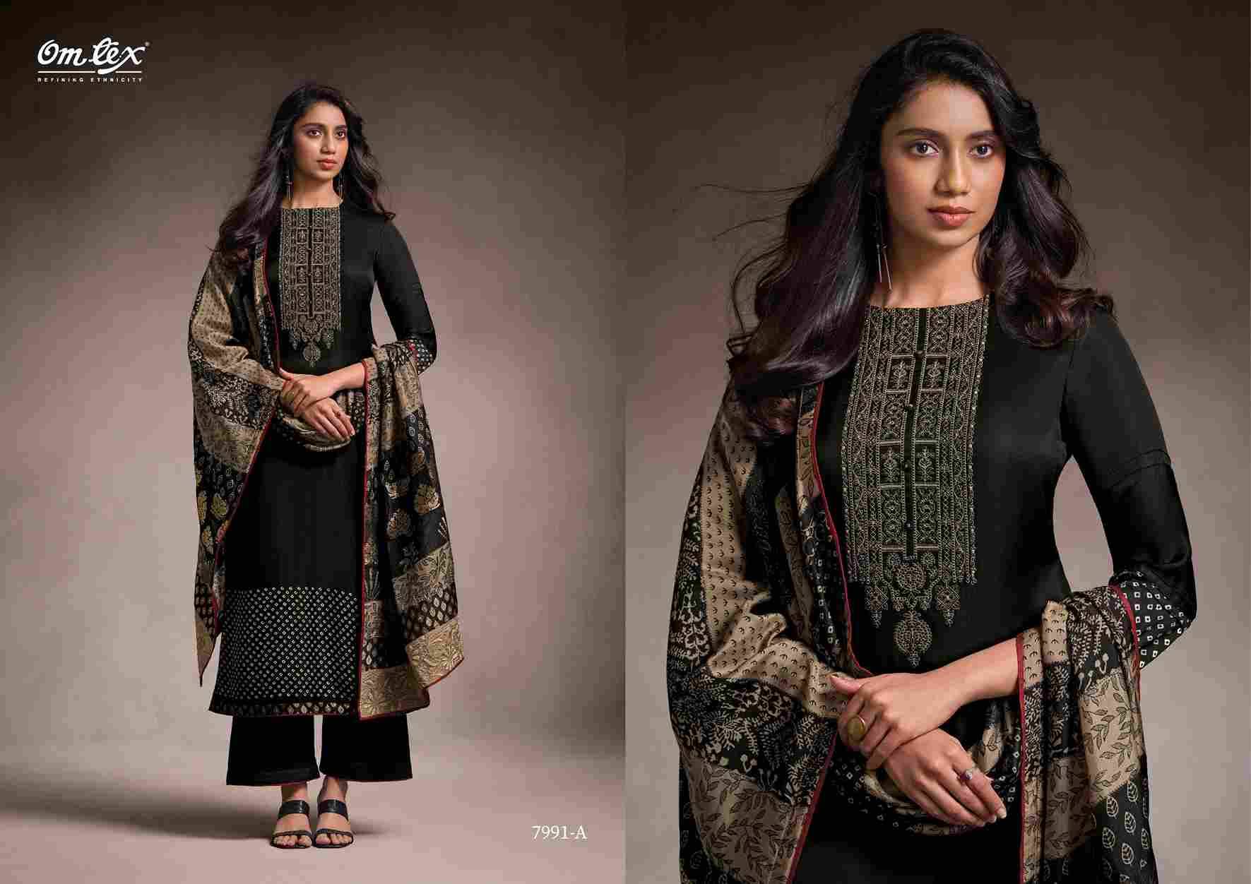Aarvi Attire By Om Tex 7991-A To 7991-D Series Beautiful Festive Suits Colorful Stylish Fancy Casual Wear & Ethnic Wear Silk Dresses At Wholesale Price