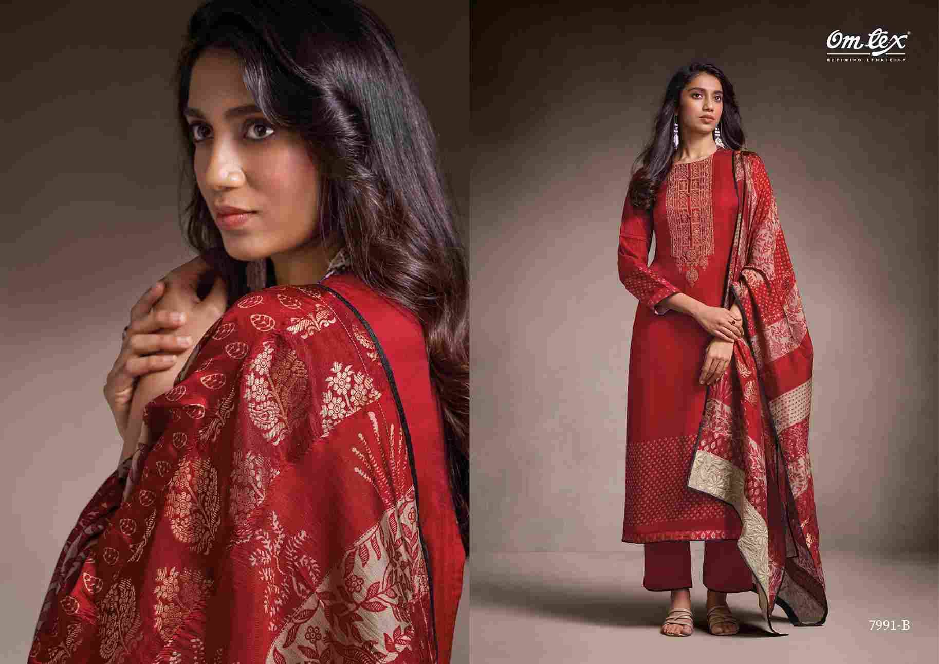 Aarvi Attire By Om Tex 7991-A To 7991-D Series Beautiful Festive Suits Colorful Stylish Fancy Casual Wear & Ethnic Wear Silk Dresses At Wholesale Price