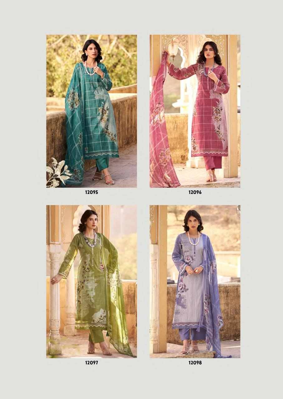 Kaviar By PRM Trendz 12095 To 12100 Series Beautiful Festive Suits Colorful Stylish Fancy Casual Wear & Ethnic Wear Lawn Cotton Dresses At Wholesale Price