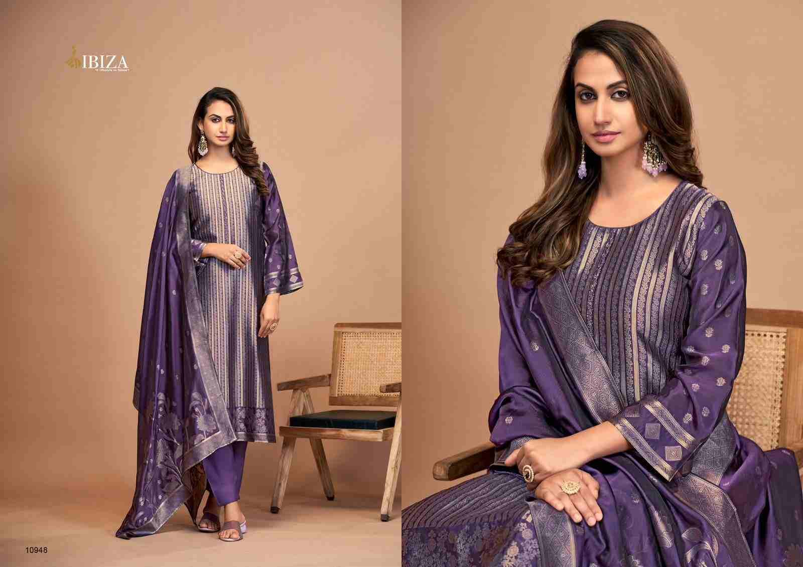 Kaisha By Ibiza 10947 To 10950 Series Designer Festive Suits Beautiful Fancy Stylish Colorful Party Wear & Occasional Wear Pure Bangalori Silk Jacquard Dresses At Wholesale Price