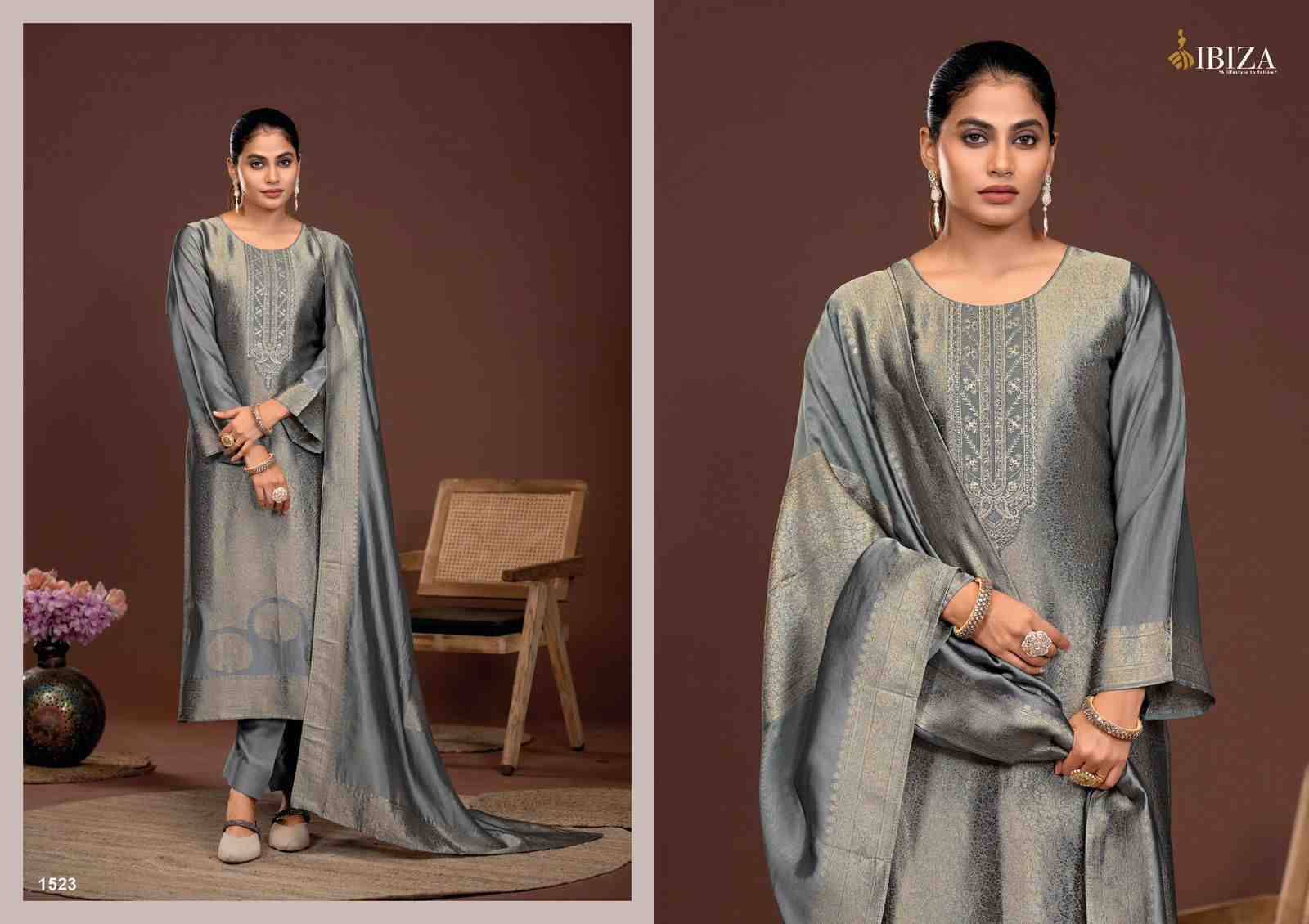 Sakhi Vol-6 By Ibiza 1521 To 1524 Series Designer Festive Suits Beautiful Fancy Stylish Colorful Party Wear & Occasional Wear Pure Bangalori Silk Jacquard Dresses At Wholesale Price