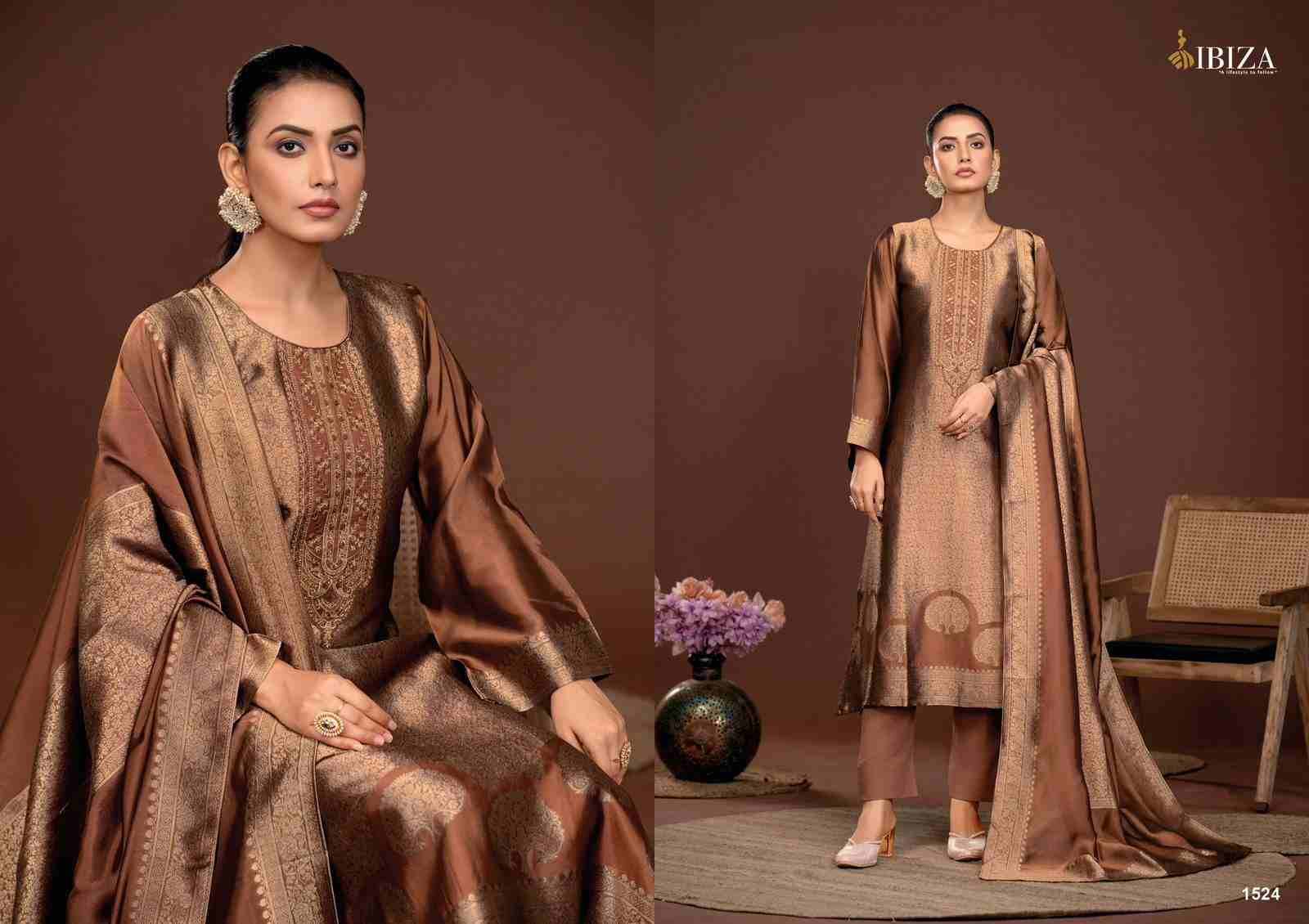 Sakhi Vol-6 By Ibiza 1521 To 1524 Series Designer Festive Suits Beautiful Fancy Stylish Colorful Party Wear & Occasional Wear Pure Bangalori Silk Jacquard Dresses At Wholesale Price