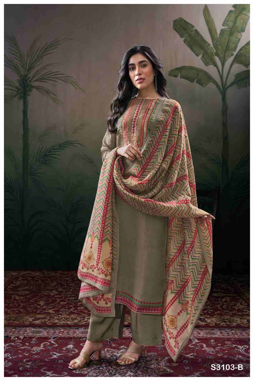 Kirthvi-3103 By Ganga Fashion 3103-A To 3103-D Series Beautiful Festive Suits Colorful Stylish Fancy Casual Wear & Ethnic Wear Pure Bemberg Silk Dresses At Wholesale Price