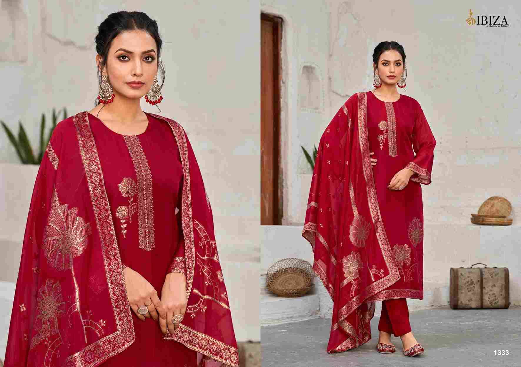 Vivanta By Ibiza 1331 To 1334 Series Designer Festive Suits Beautiful Fancy Stylish Colorful Party Wear & Occasional Wear Pure Bangalori Silk Jacquard Dresses At Wholesale Price