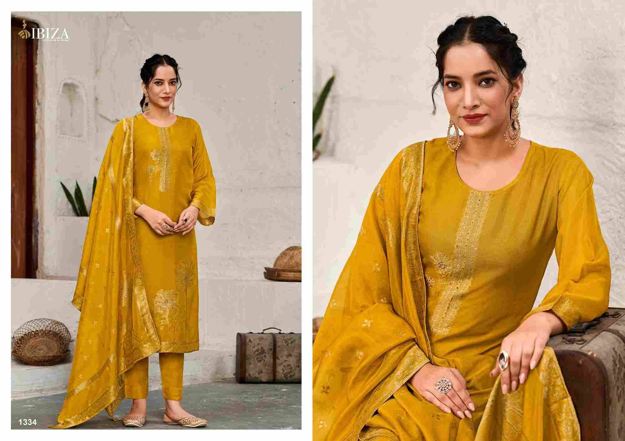 Vivanta By Ibiza 1331 To 1334 Series Designer Festive Suits Beautiful Fancy Stylish Colorful Party Wear & Occasional Wear Pure Bangalori Silk Jacquard Dresses At Wholesale Price
