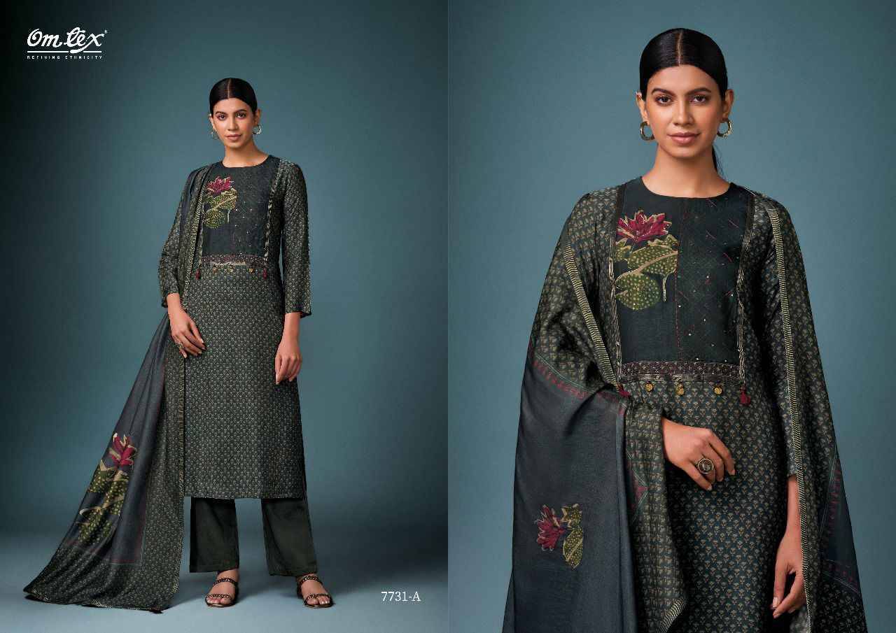 Jigyasa By Om Tex 7731-A To 7731-D Series Beautiful Festive Suits Colorful Stylish Fancy Casual Wear & Ethnic Wear Silk Print Dresses At Wholesale Price