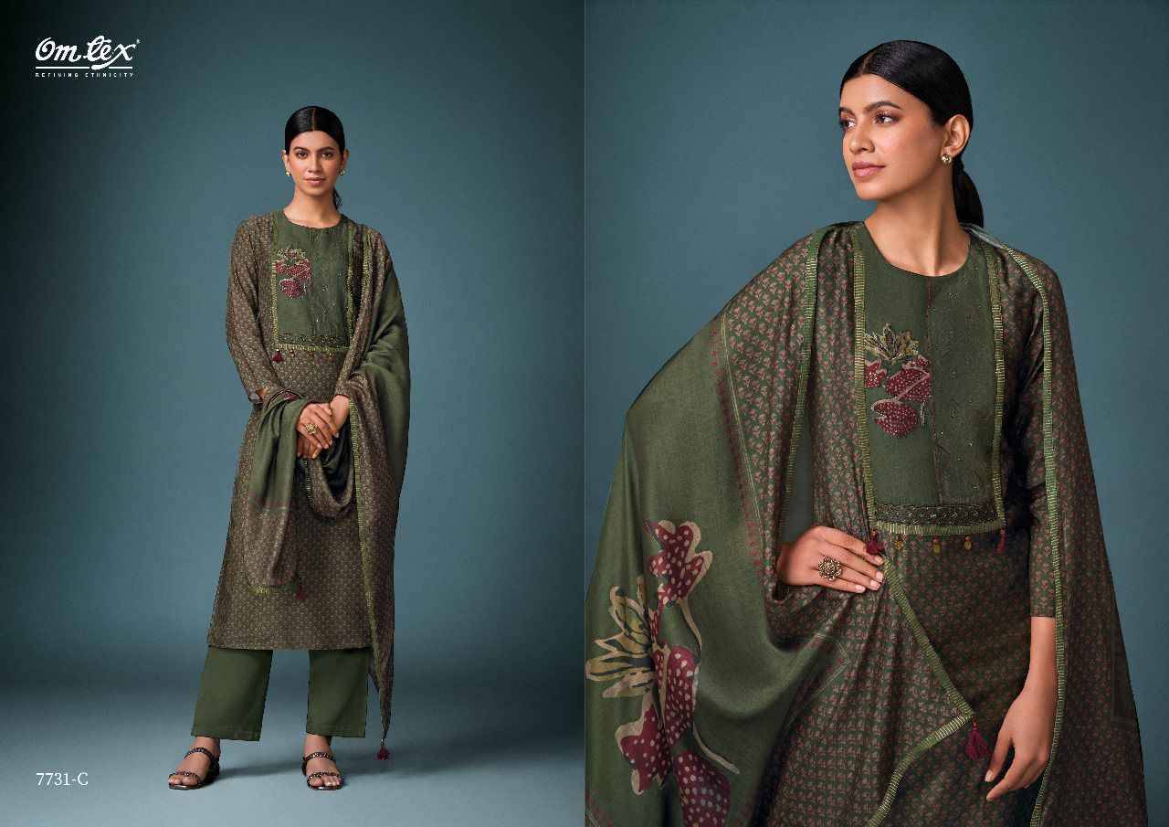 Jigyasa By Om Tex 7731-A To 7731-D Series Beautiful Festive Suits Colorful Stylish Fancy Casual Wear & Ethnic Wear Silk Print Dresses At Wholesale Price