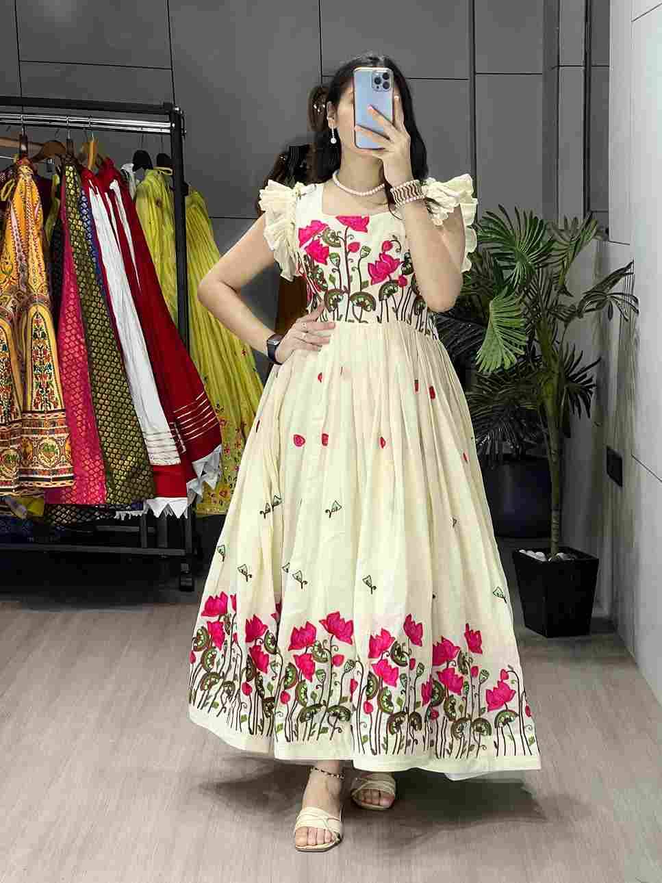 Gr-6160 By Fashid Wholesale Beautiful Fancy Colorful Stylish Party Wear & Occasional Wear Kora Cotton Kurti At Wholesale Price