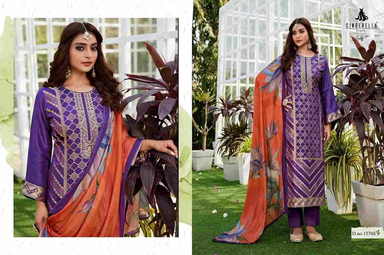 Ashki By Cinderella 15768 To 15771 Series Beautiful Stylish Festive Suits Fancy Colorful Casual Wear & Ethnic Wear & Ready To Wear Silk Jacquard Dresses At Wholesale Price