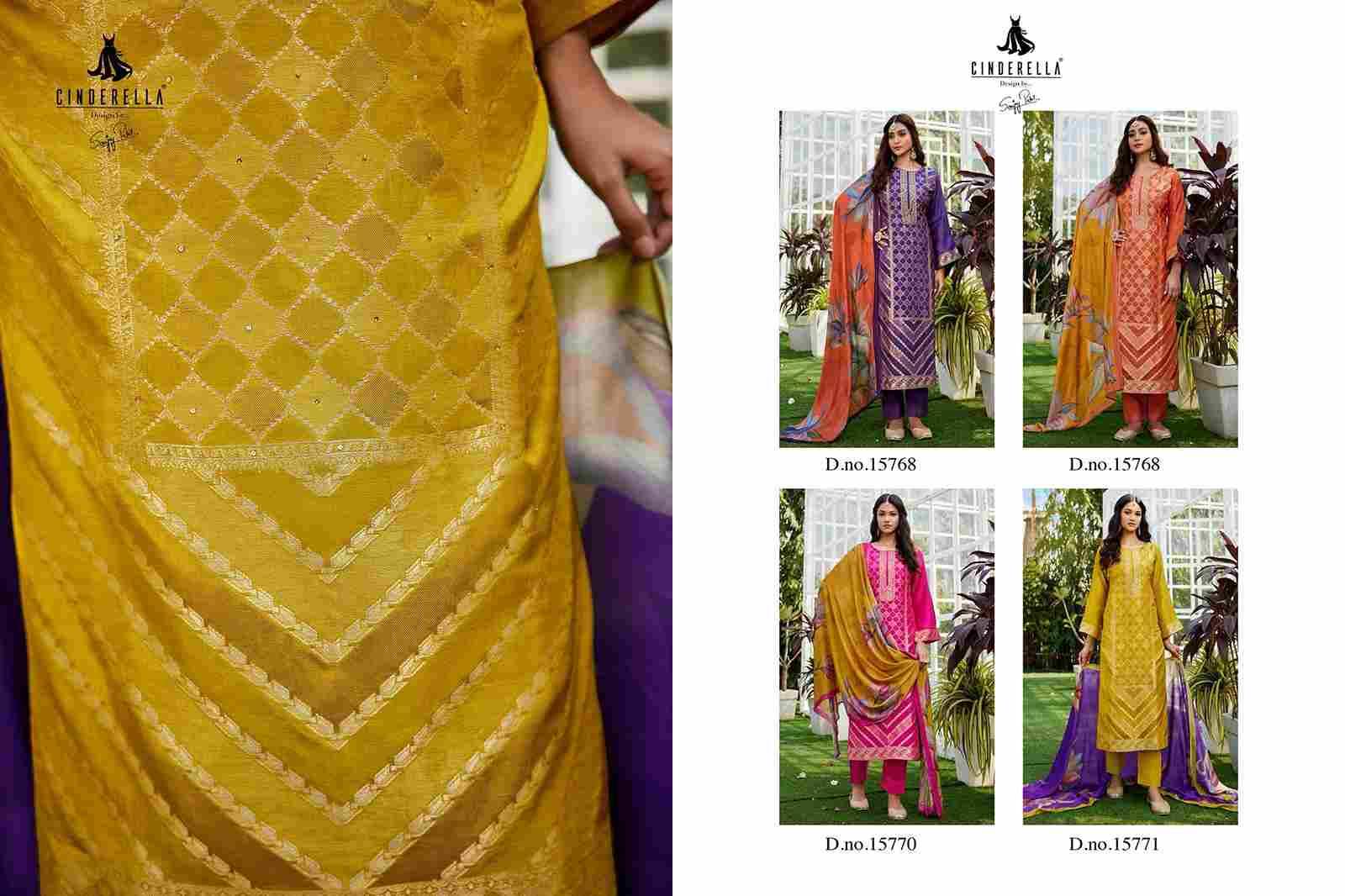 Ashki By Cinderella 15768 To 15771 Series Beautiful Stylish Festive Suits Fancy Colorful Casual Wear & Ethnic Wear & Ready To Wear Silk Jacquard Dresses At Wholesale Price