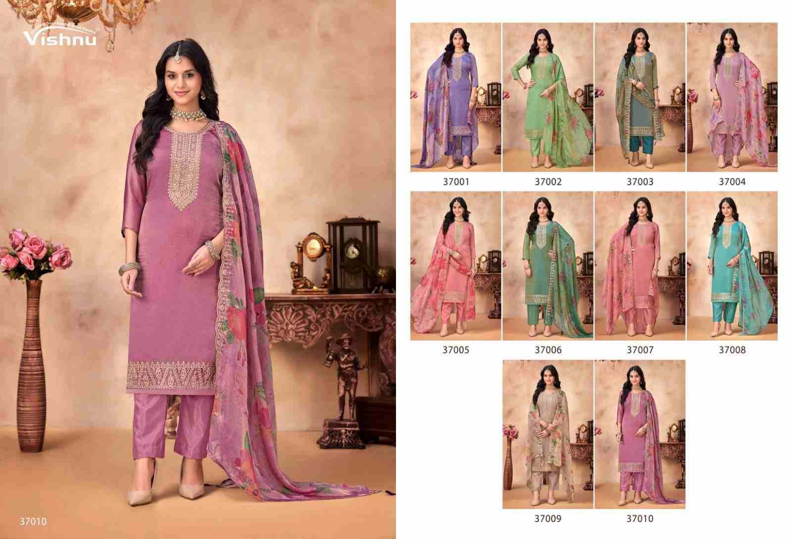 Navrang By Vishnu 37001 To 37010 Series Beautiful Stylish Festive Suits Fancy Colorful Casual Wear & Ethnic Wear & Ready To Wear Moss Dresses At Wholesale Price