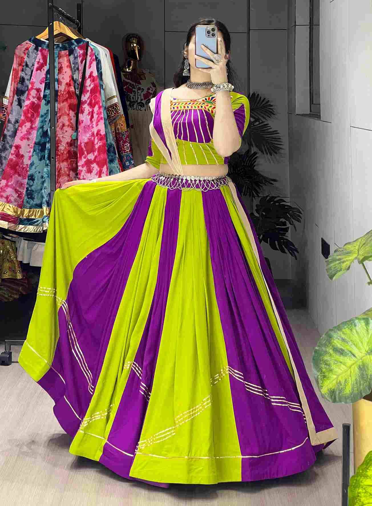 Gr-8053 By Fashid Wholesale Navratri Wear Collection Beautiful Stylish Colorful Fancy Party Wear & Occasional Wear Pure Rayon Cotton Lehengas At Wholesale Price