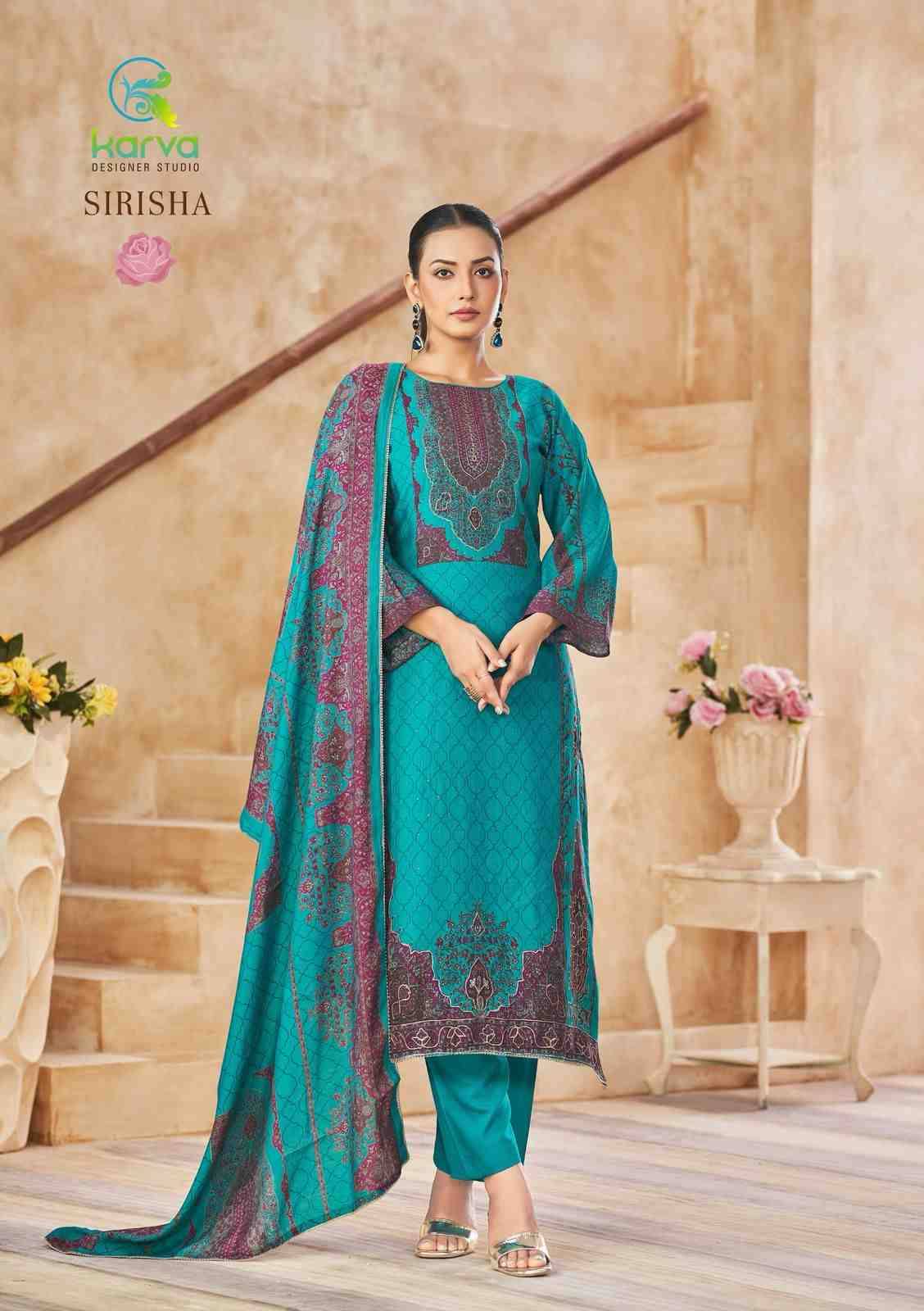 Sirisha By Karva Designer Studio 01 To 04 Series Beautiful Festive Suits Colorful Stylish Fancy Casual Wear & Ethnic Wear Modal Silk Dresses At Wholesale Price